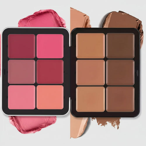 2-in-1 Concealer & Blush Makeup Palette – Full Coverage & Blendable Shades