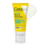 CeraVe Invisible Mineral Sunscreen SPF 50 Face – 100% Mineral Sunscreen for Sensitive Skin