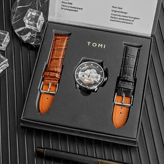 TOMI T-102 Face Gear Dual Strap Watch LAB BEAUTY