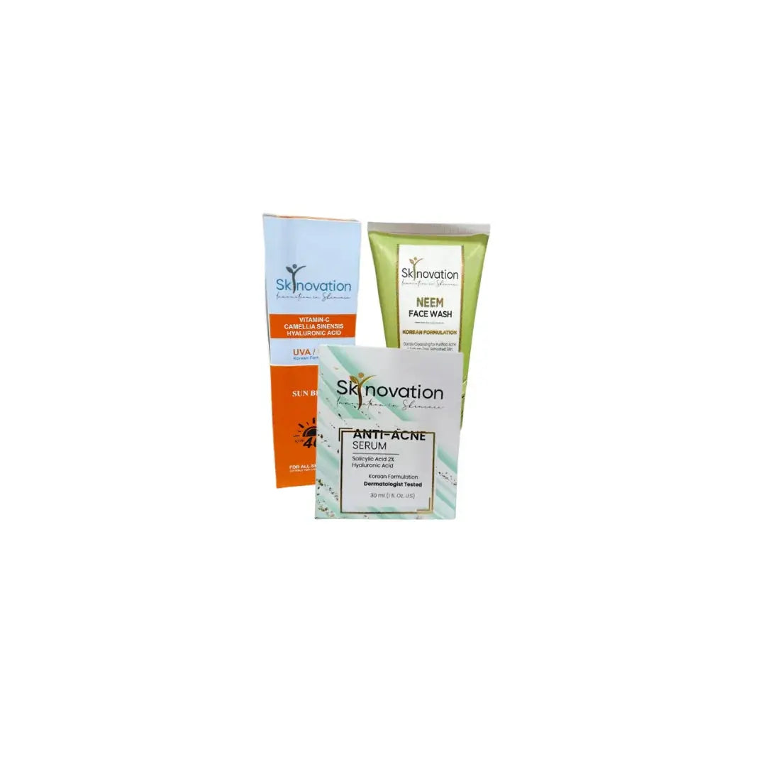 Skinovation Acni Kit – Complete Acne Care Solution for Clear & Healthy Skin - LAB BEAUTY