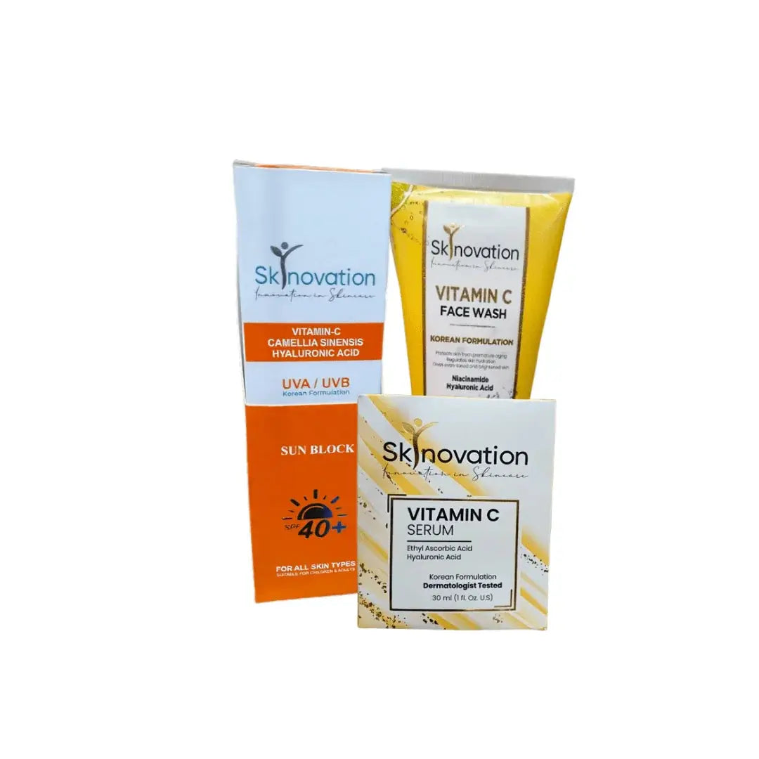 Skinovation Vitamin C Kit – Brightening & Anti-Aging Skincare Solution - LAB BEAUTY