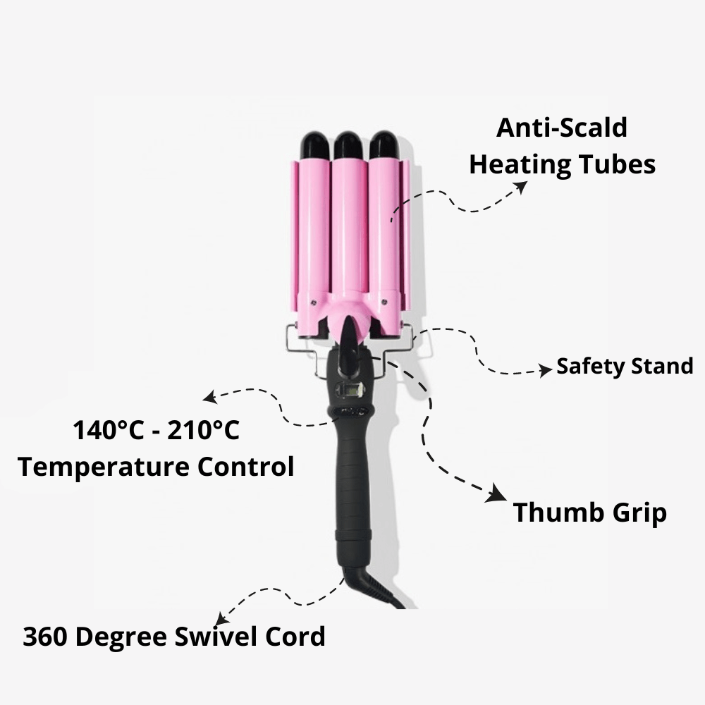 Wavell 3-Barrel Ceramic Waver 32 mm,