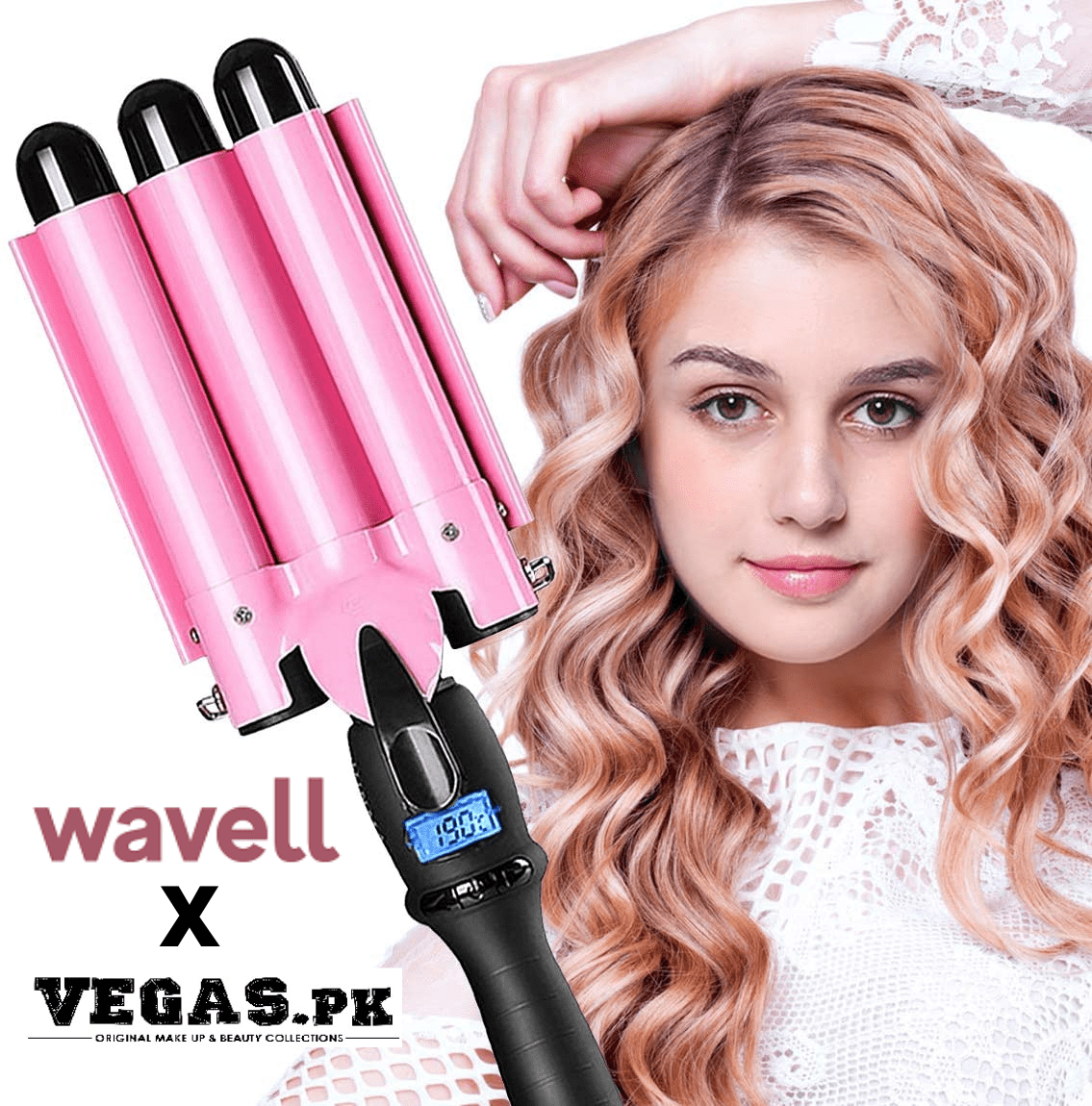 Wavell 3-Barrel Ceramic Waver 32 mm,
